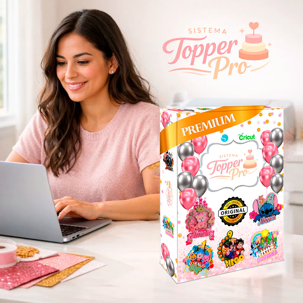 Sistema Topper Pro (+110 Archivos editables y listos para usar + 4 BONUS de regalo)